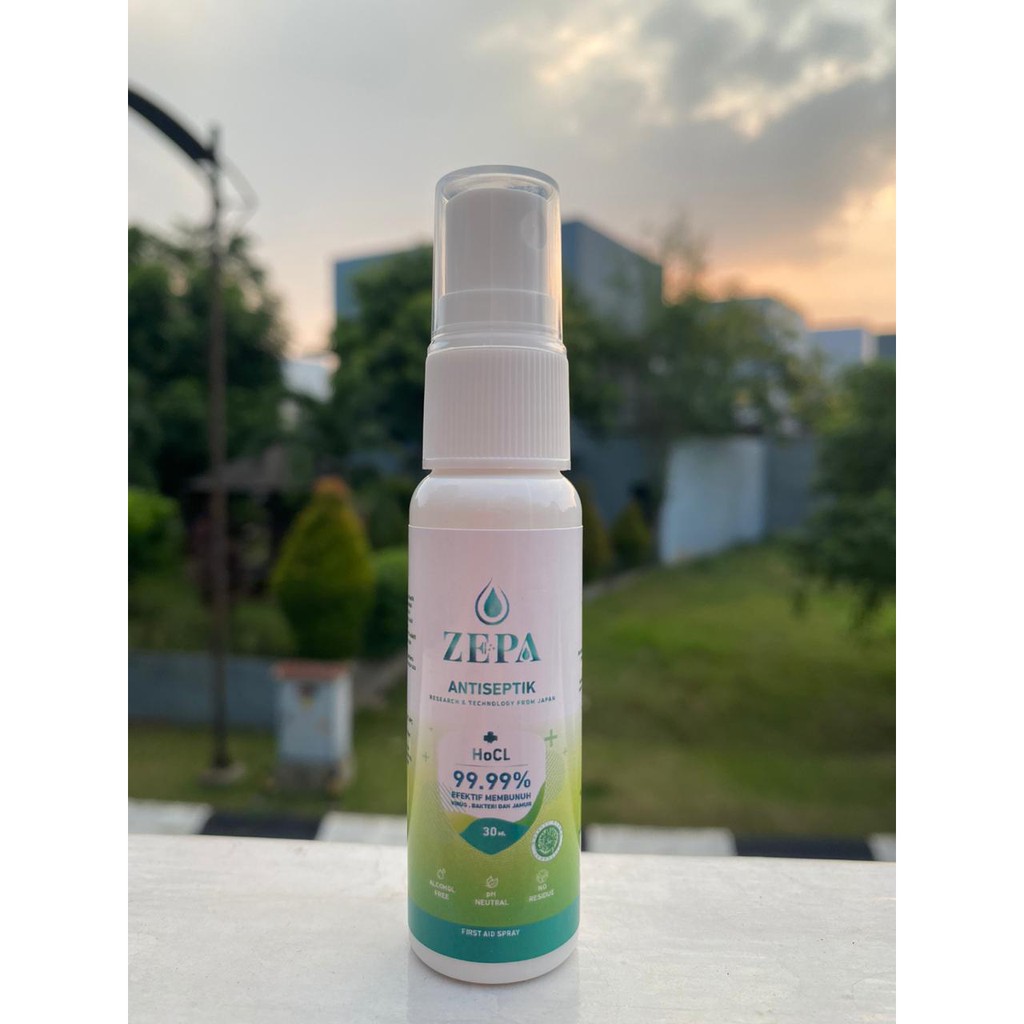 ZEPA HOCL ANTISEPTIC 30ml [ANTISEPTIK NON ALCOHOL, FOOD GRADE, 100% HALAL]