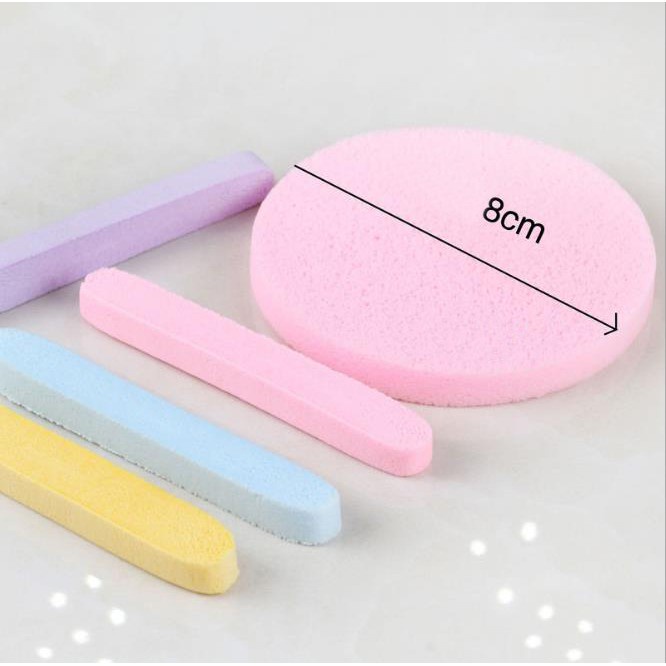 Sponge Stick isi 12 Pc / Spons Kentang Pembersih Wajah / Compressed Facial Sponge