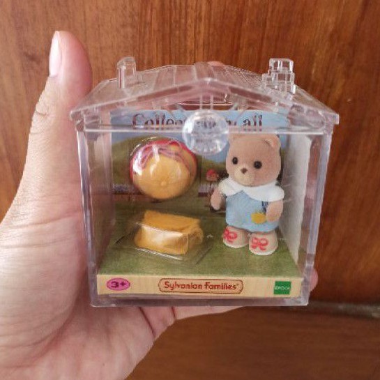 Sylvanian Families Baby Carry Case Bear ready to school Rare