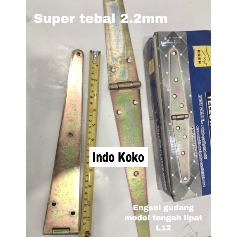 Engsel pintu gerbang L 12 heavy duty Engsel pintu garasi gudang L12"inci Engsel gerbang TEBAL