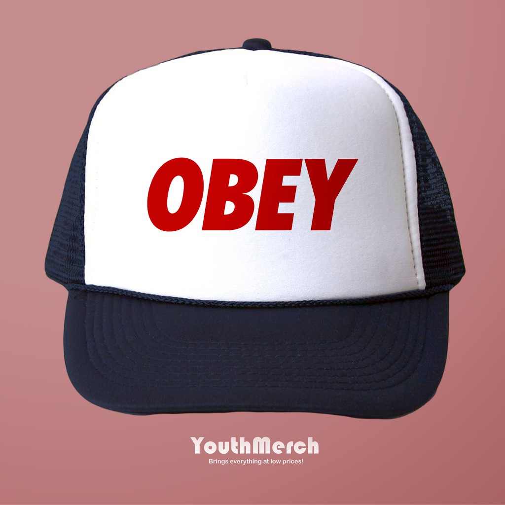 Topi Trucker Navy Obey - Brand Merch | Unisex | Trucker Obey | Obey Hat