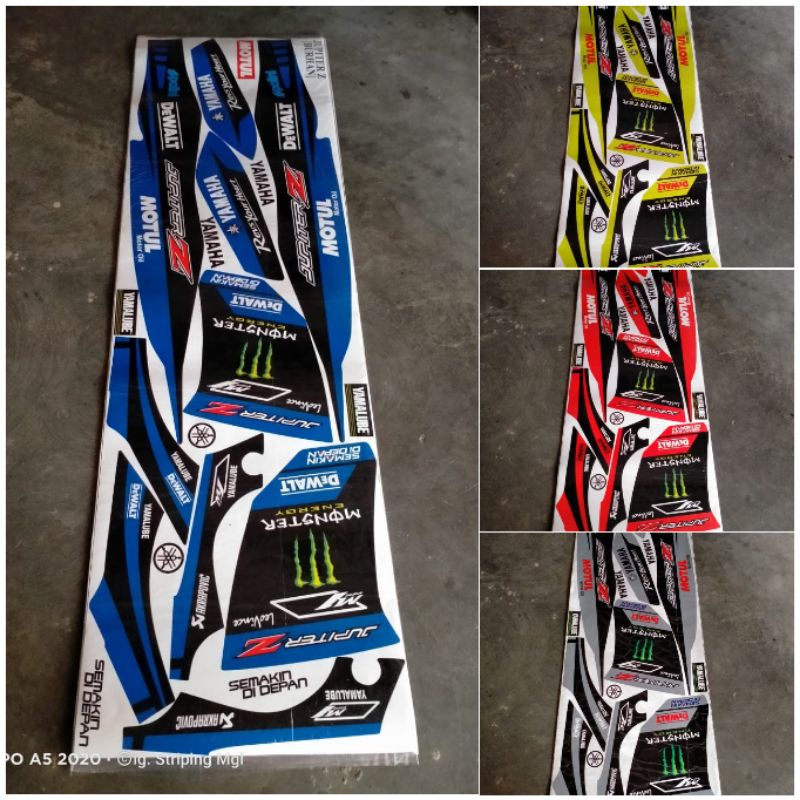 Striping Sticker Jupiter Z burhan Mata kucing jupiter z lama