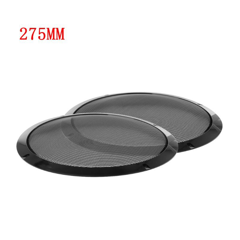 btsg 2PCS Protective Speaker Cover Steel Mesh Grille Grills Decorative Circle DIY Accessories Black