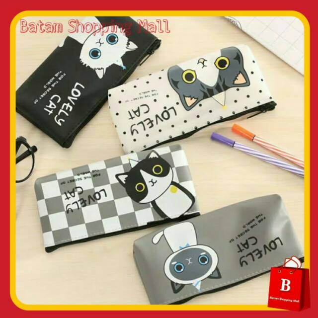 

TEMPAT PENSIL UNIK LOVELY CAT UNTUK ALAT TULIS ATAU MAKEUP