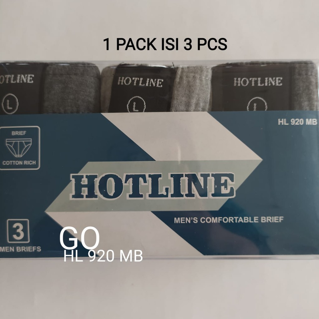 gof HL.920.MB CELANA DALAM PRIA HotLine By RIDER Pakaian Dalam Cowok Underwear 100% Original