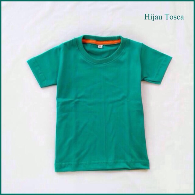 Baju Polos Kaos Polos Anak Cewe Cowo Lengan Pendek Bahan Kaos Distro Kaos Anak Polos Combed 24s