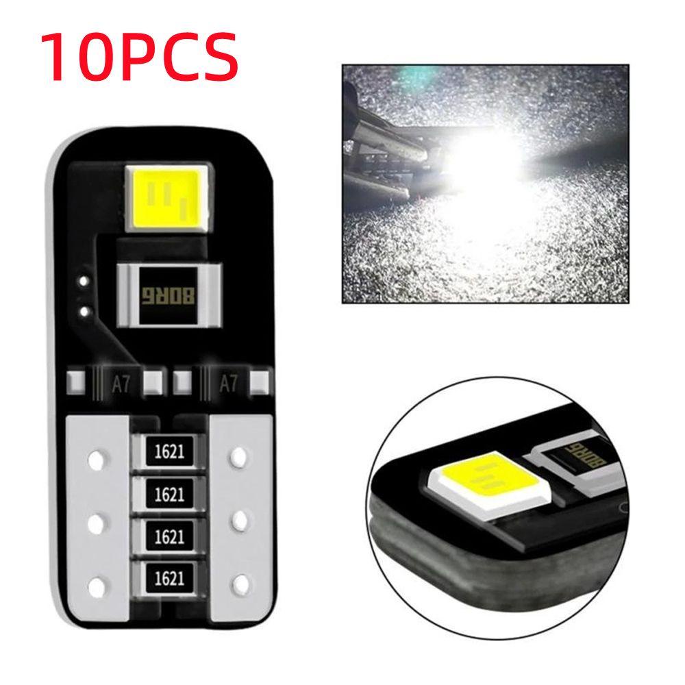 Populer 10Pcs Lampu Plat Nomor Putih Super Terang 12V LED 6500k Dome Map