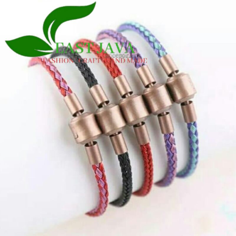 Gelang tali kawat anti air waterproof Untuk charm lionton mainan pandora emas hongkong