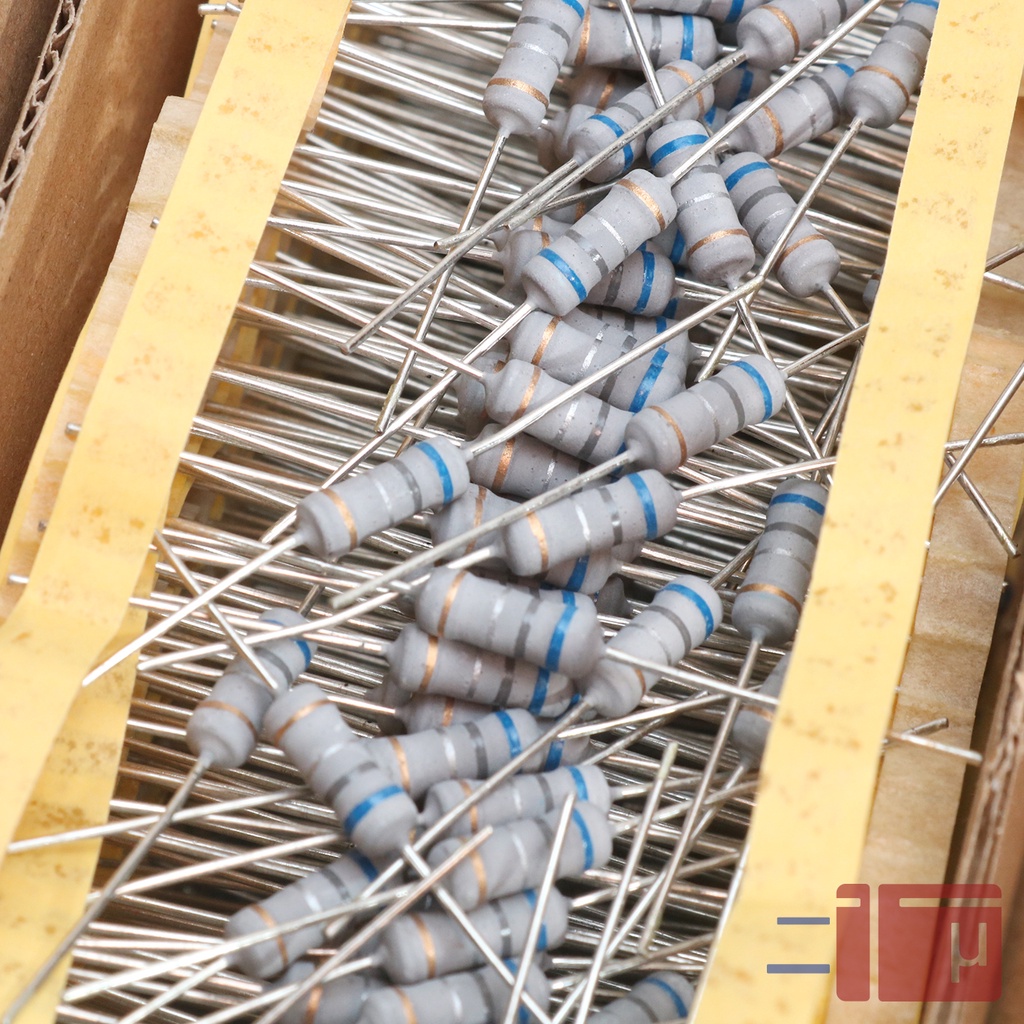 x10 Resistor 0.68R 0.68 Ohm 1W Metal Oxide 5% Taiwan Kaki Tembaga