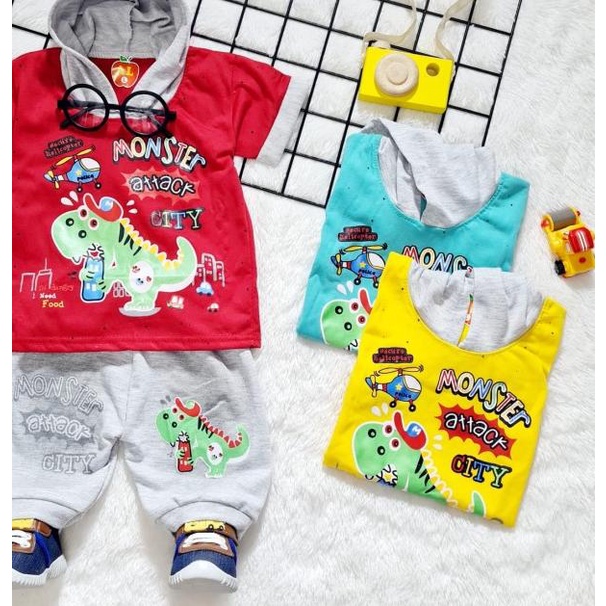 ❅ set baju bayi laki laki 3 6 12 bulan lucu premium ◊