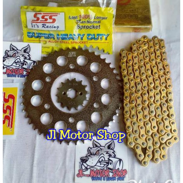 [Ready Stock] !!! Gir Gear set Sss 428 Ninja R RR SS Satria Fu Tiger Megapro Verza Jupiter Z MX Vega