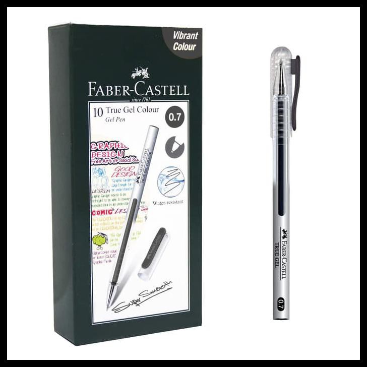 

FABER-CASTELL TRUE GEL PEN -- BLACK INK 0.7 MM