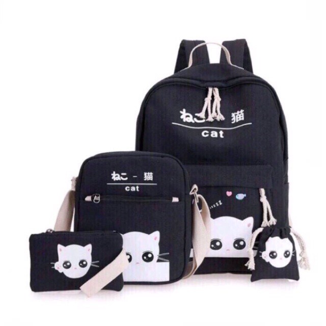 Sepatubandung_ Yuna - Tas Ransel Wanita-Hitam