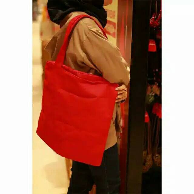 Totebag kanvas/totebag kanvas polos merah