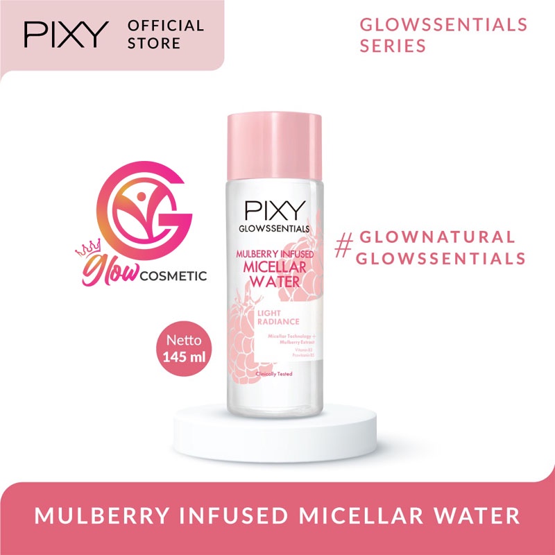 PIXY GLOWSSENTIALS MULBERRY INFUSED MICELLAR WATER 145 ML