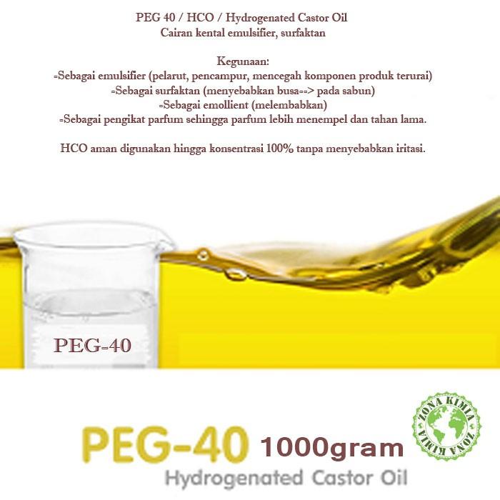 Oil Peg 40 1Kg Hco Hydrogenated Castor Oil Bahan Baku Pomade Waterbased