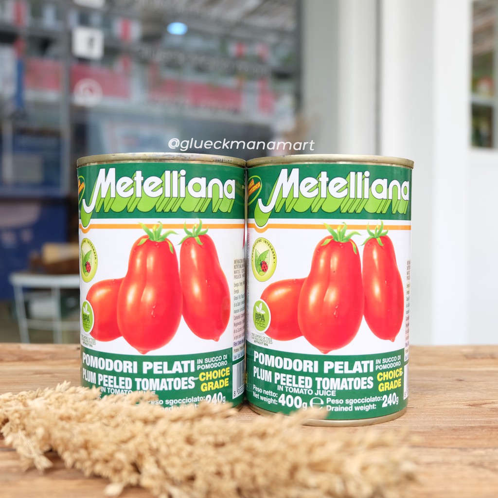 

Metelliana Plum Peeled Tomato 400gr