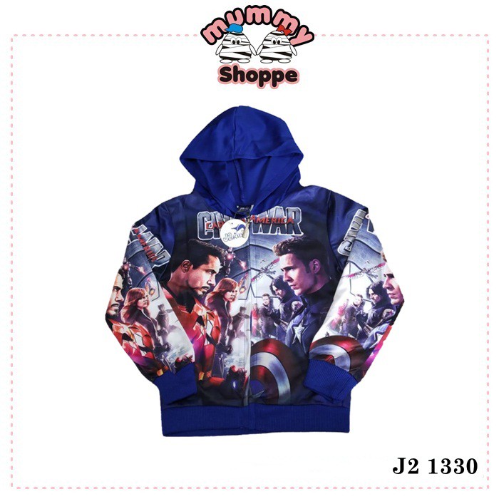 fashion kids J2 Hoodie Jacket 1330 / sweater / jaket kupluk anak civil war