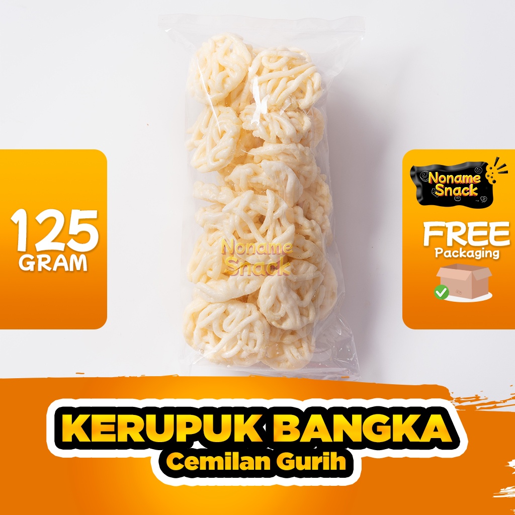 NoName Snack - Kerupuk Bangka Kriting Cemilan Grosir 125G