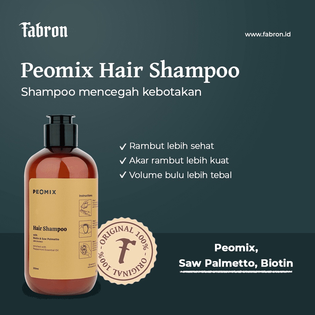 Peomix Hair Shampoo - Mencegah Kebotakan