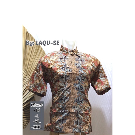 Atasan Baju Kemeja Motif Batik Pria Modern Outfit Pesta Kondangan Terbaru Laki Laki By Laquse_kebaya2