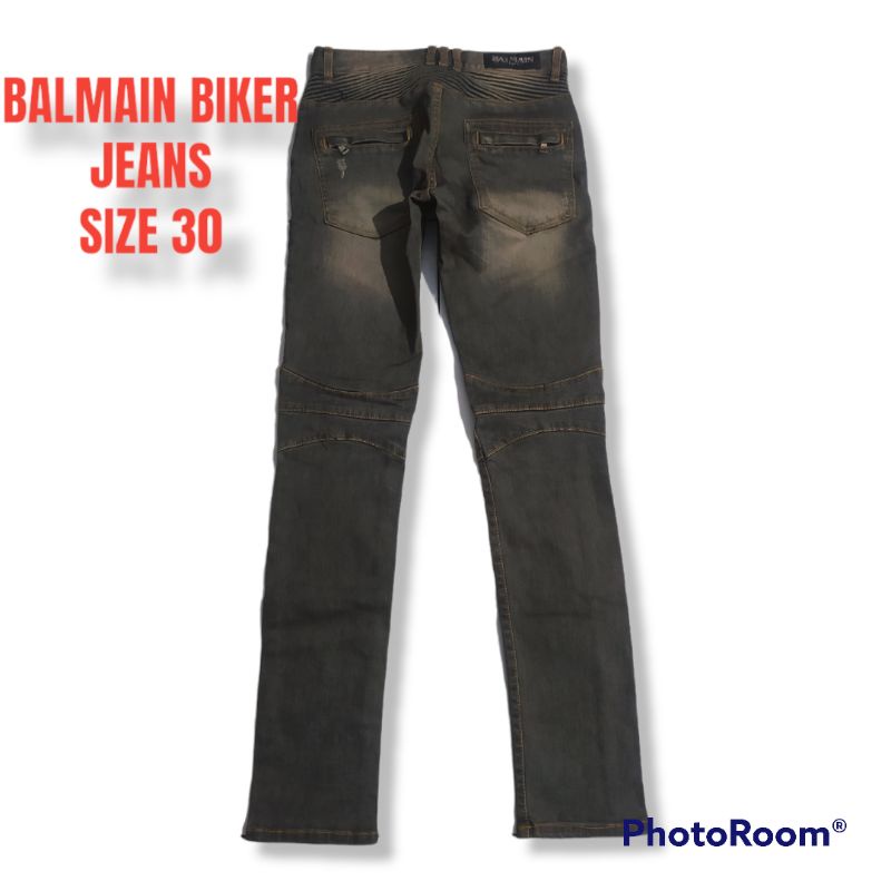 BALMAIN BIKERS JEANS