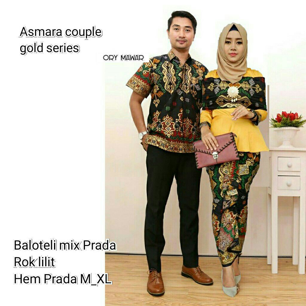 BAJU BATIK SARIMBIT Asmara couple / Couple batik