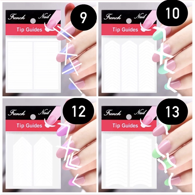 FRENCH STICKER - NAIL TIP GUIDES