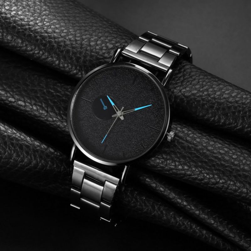 Jam tangan Rantai Pria Arloji Strap Stainless Steel ORI Yolako Fashion Men Watches Luxury Business Elegant JT7A