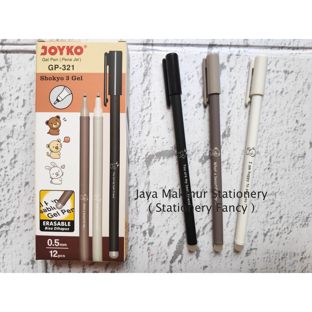 Pen gel joyko shokyo 3 GP-321 tinta bisa dihapus