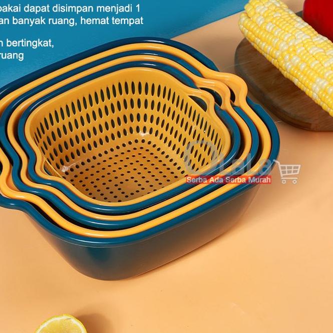 ➼ KERANJANG TIRISAN SERBAGUNA 6IN1 OLL-0710 ♖