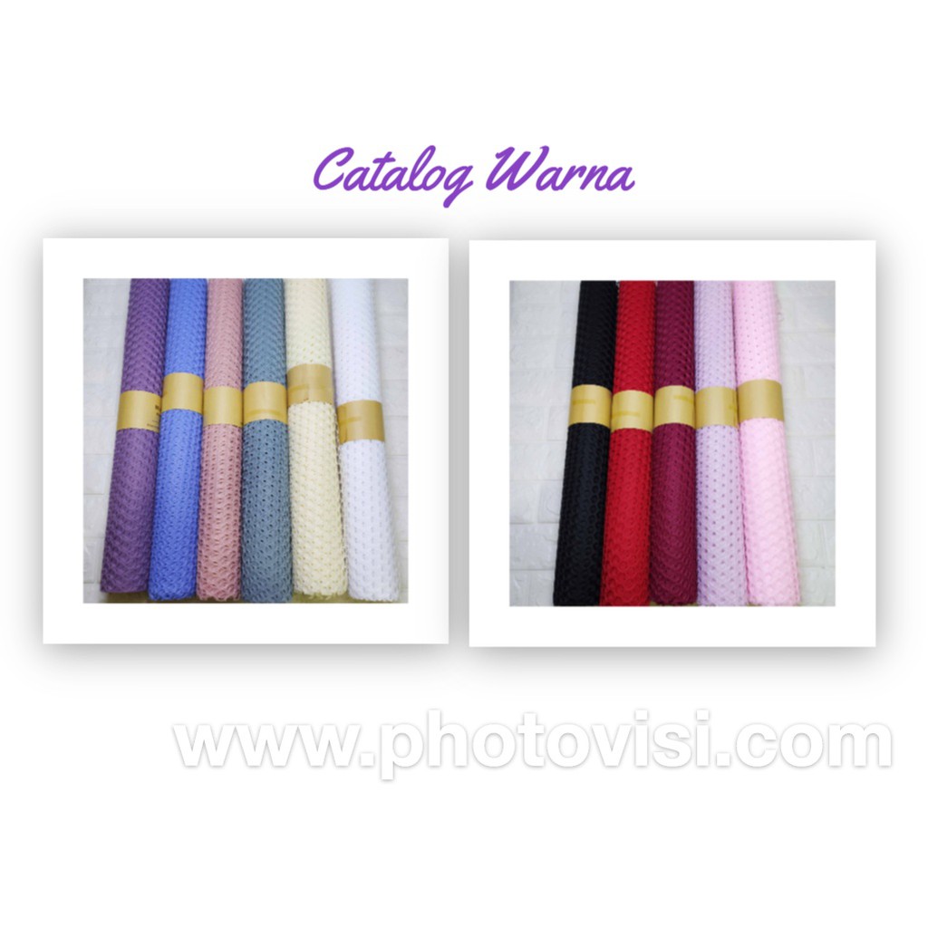 ( 1 Roll) Kertas bunga Korean Circle Poly Net Jaring Bunga Buket DIY