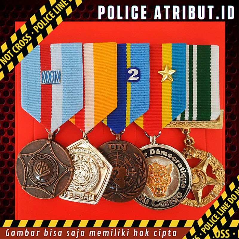 Satya Lencana PDU Set SANTI DHARMA VETERAN MONUSCO CONGO PAKISTAN COD Promo Terbaru Perlengkapan TNI
