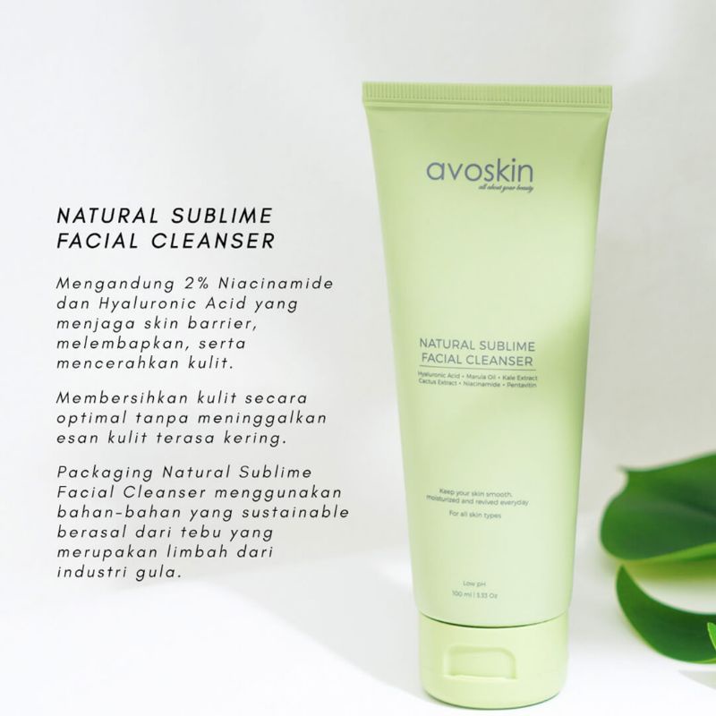 AVOSKIN FACIAL CLEANSER NATURAL SUBLIME