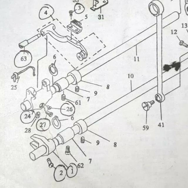 Feed Rocker Mesin Jahit Juki DDL 229-13156