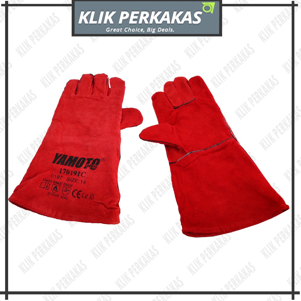 Yamato Sarung Tangan Las Safty 14 Inchi Welding Gloves Safety