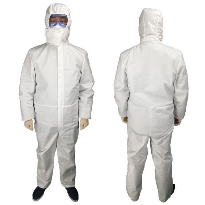 ChinaTown - Baju APD Hazmat Suit SF Non-woven Coverall Perlengkapan Medis Safety Waterproof