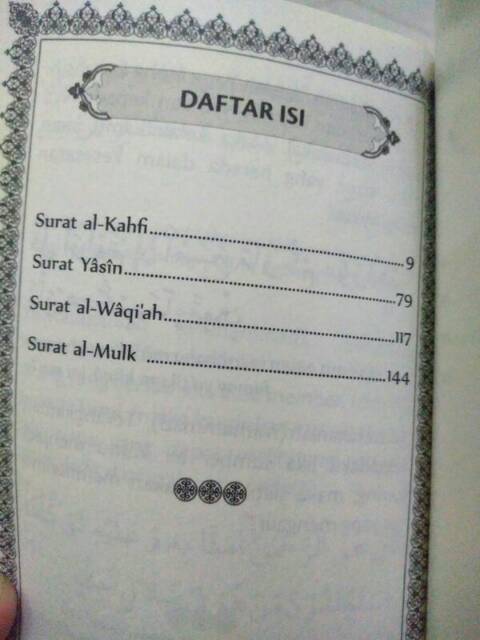 Al Quran Kumpulan Surat Yasin Al Kahfi Al Waqiah Al Mulk Saku