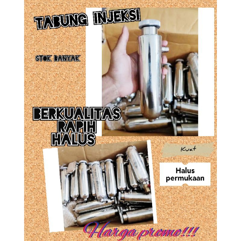 tabung infus injeksi motor injection murah ( tabung + kran)