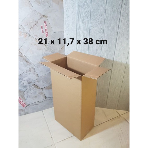 

Kardus / Box / uk. 21x11,7x38 cm / Karton packing polos baru ST