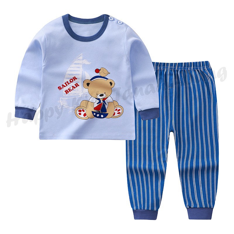 SETELAN ANAK LENGAN PANJANG / PIYAMA ANAK / BAJU TIDUR ANAK / PAKAIAN ANAK MURAH 0-6 TAHUN
