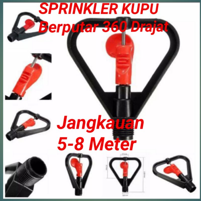 Sprinkler Irigasi Air Taman 360 Derajat Butterfly Sprinkler 