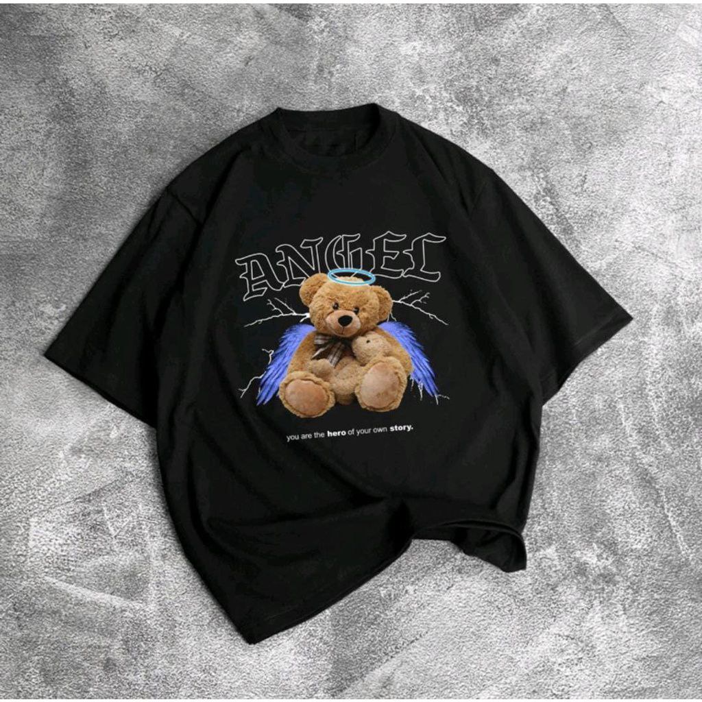 JNY.CO Kaos Oversize Hero angel Lingkar dada 116cm pjg 65cm