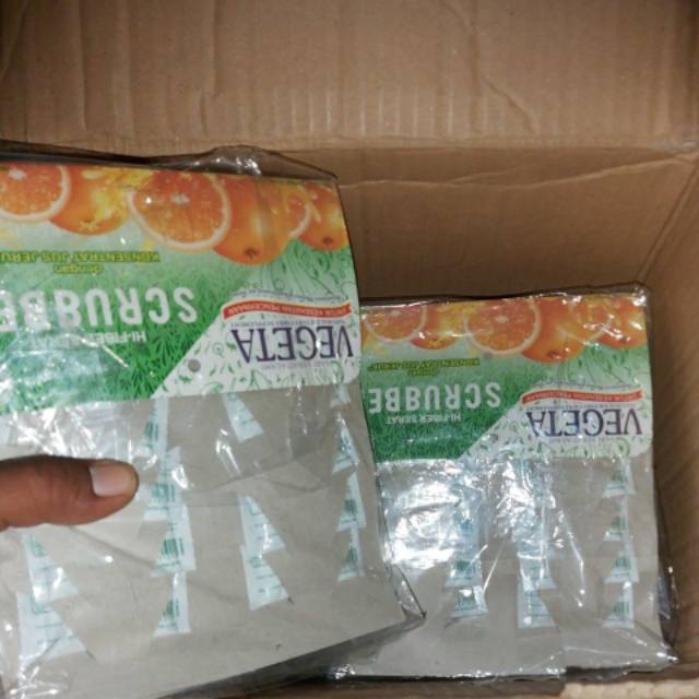 [ORIGINAL] VEGETA SCRUBBER JERUK RENTENG @12 PCS