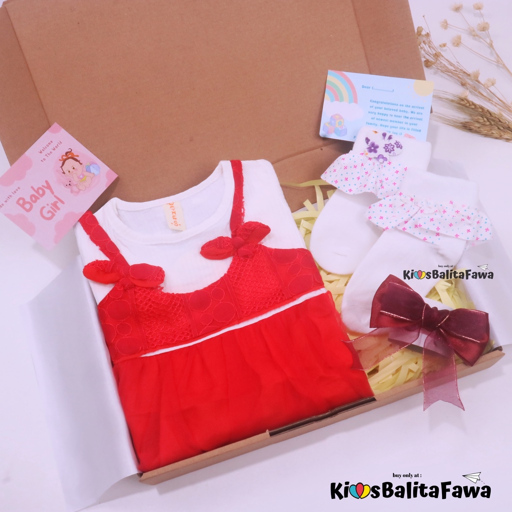 [HARUKA] Hampers Baby Girl 3-30 Bulan / Kado Lahiran Hadiah Bayi Perempuan Bulan New Born Gift Dress