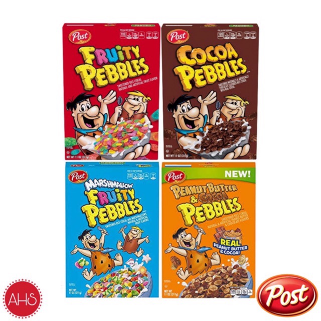 

POST Fruity Cocoa Marshmallow Peanut Butter Pebbles Cereal USA 311g