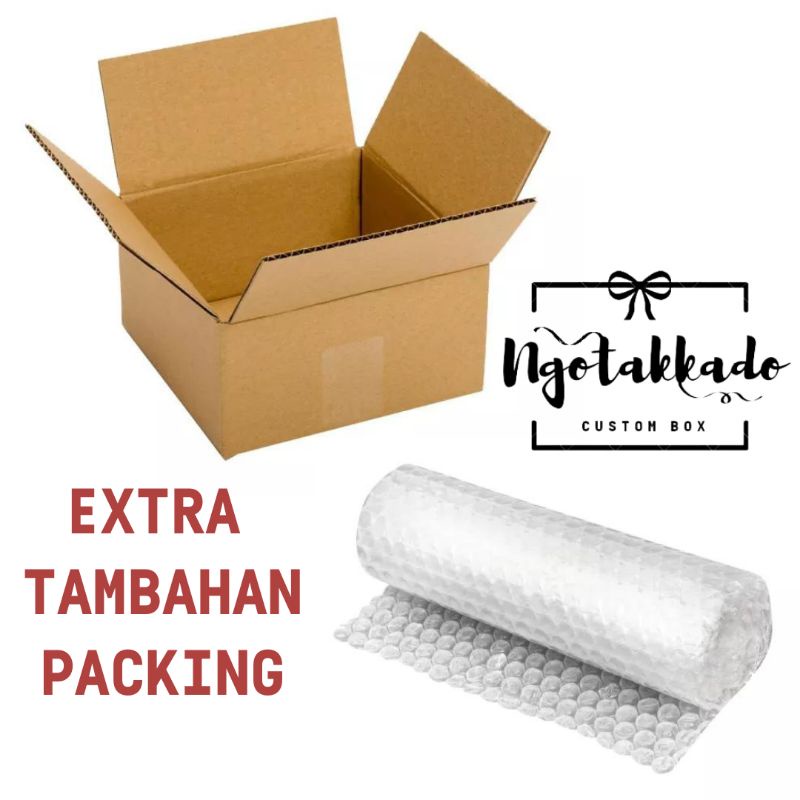 

EXTRA TAMBAHAN PACKING BUBLE WRAP & KARDUS