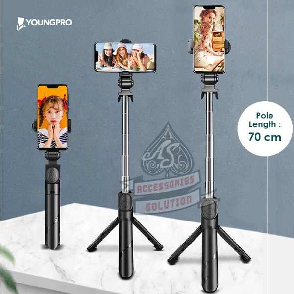 TRIPOD YOUNGPRO YSS-01 YSS-02 - TRIPOD STICK SELFIE PORTABLE WITH WIRELESS REMOTE SHUTTER