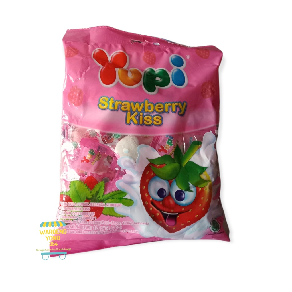 

Permen Yupi - Strawberry Kiss - 50 Pcs