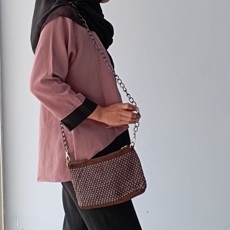 TAS RAJUT SLEMPANG / TAS RAJUT / TAS SLEMPANG / TAS RAJUT MURAH / TAS RAJUT PONOROGO